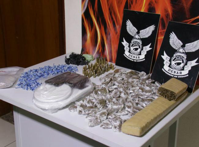 Chefe do tráfico do Aero Rancho foi preso depois de investigações por policiais da Denar (Cleber Gellio)