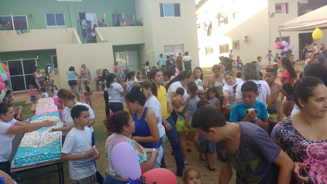 Mais de 300 crianças participaram da festa. Foto: Divulgação Whatsapp