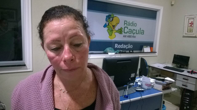 Neide de Souza Leite, de 49 anos, esposa da vítima