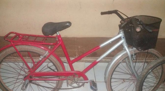 Bicicleta apreendida. (Foto: Rotai)