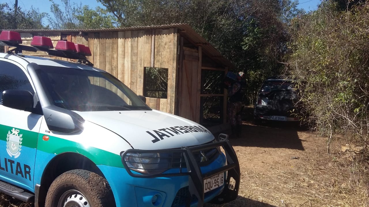 A PMA apreendeu no local um veículo e 370 kg de maconha. Foto: PMMS