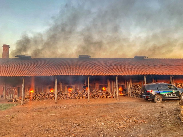 Entorpecentes apreendidos sendo incinerados em Miranda (MS). Foto: ASSECOM.