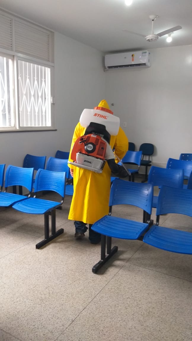 Covid-19: O Aeroporto Municipal de Três Lagoas passou por uma sanitização completa. Foto: Assessoria de Comunicação da Prefeitura de TL