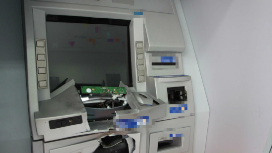 Imagem ilustrativa de caixa eletrônico arrombado. Foto: noticias.uol.com.br