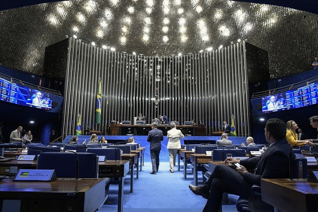 Após quase um mês de férias, senadores voltam ao trabalho nesta semana — Foto: Waldemir Barreto/Agência Senado