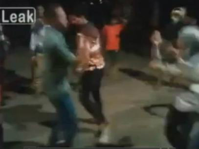 Frame de vídeo em que os convidados dançam ao som da Gangnam StyleFoto: Reprodução