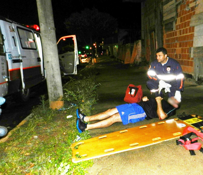 Ciclista sofre acidente na Avenida Rosario do Congro nesta sexta
