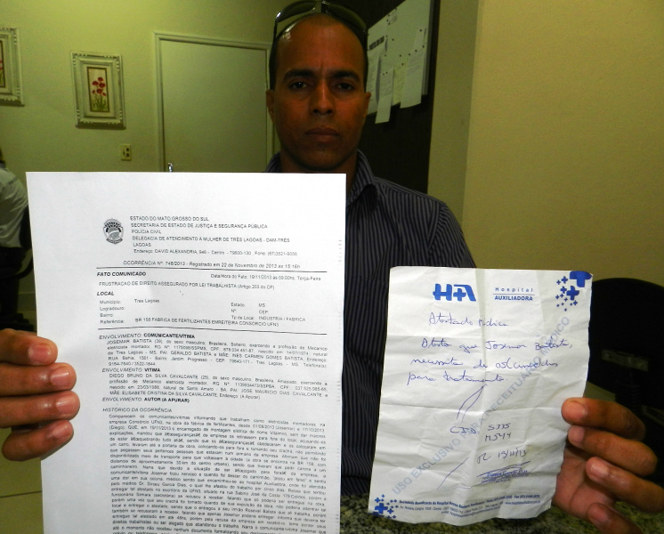 Comprovação do B.O e atestado médico