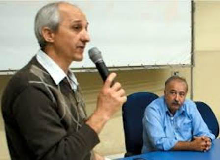 Gilmar Meneguzo e Valmir Arantes (sentado)