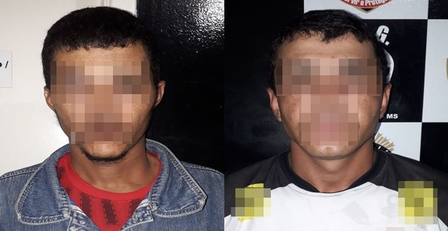 Homens presos durante Operação Narcos em Água Clara. Foto: Polícia Civil Água Clara.