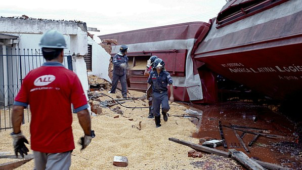 Foto da tragédia que aconteceu neste domingo em Rio Preto-SP