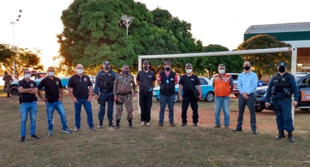 Ação de conscientização reuniu várias áreas do Poder Público e as Forças de Segurança neste domingo (10) em Três Lagoas. Foto: Rádio Caçula