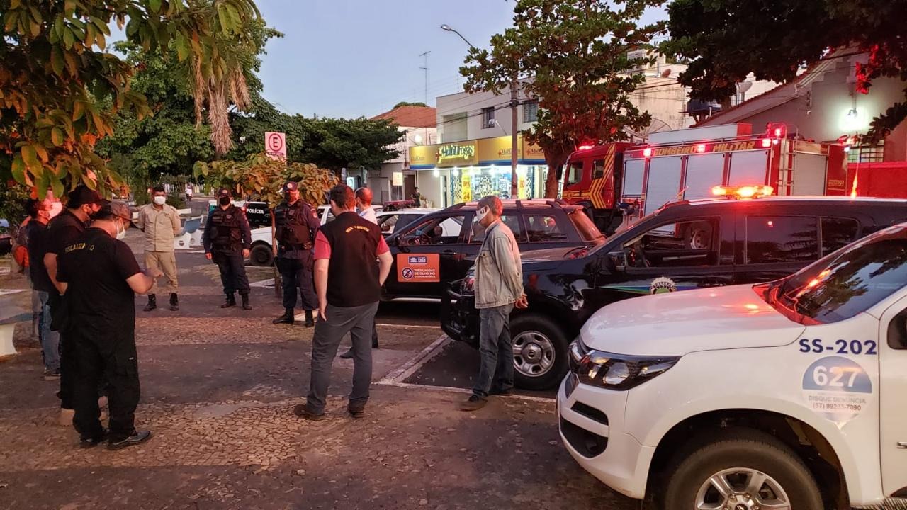 Ação de conscientização reuniu o Poder Público e as Forças de Segurança neste domingo (10) em Três Lagoas. Foto: Rádio Caçula