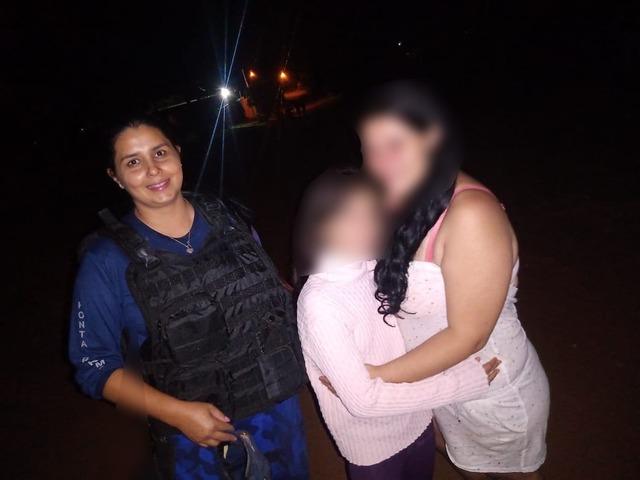 Menina de 11 anos desaparecida é encontrada dentro de matagal em MS — Foto: GCMFROM de PPR/Divulgação