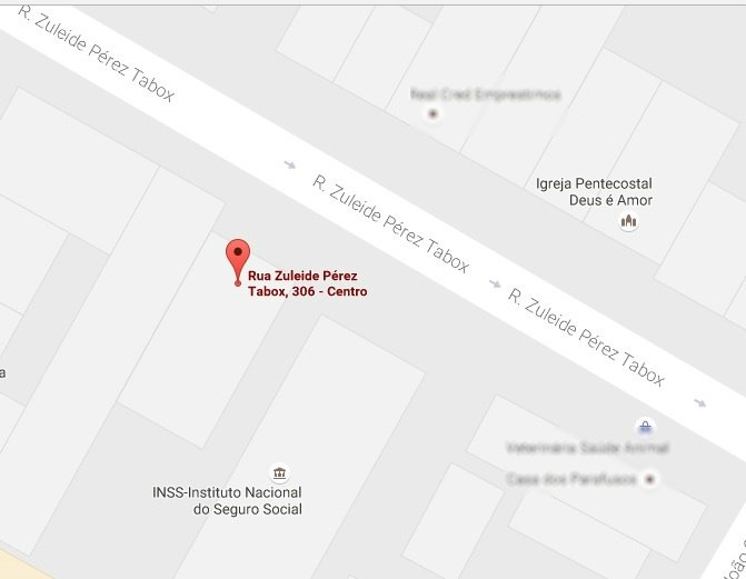 Mapa mostra novo local do Conselho Tutelar de Três Lagoas. Foto Reprodução