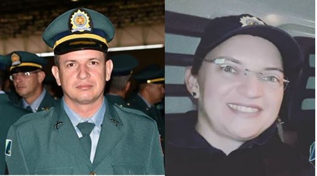 Terceiros-sargentos PM Fausto Candido de Oliveira e Ana Maria Marques