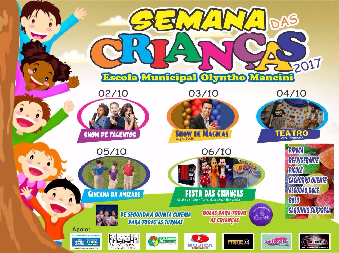 A Semana da Criança acontece durante toda essa semana. (Foto:  Assessoria de Comunicação).