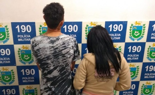 Indivíduos presos por tráfico de drogas e corrupção de menores em Jardim (MS). Foto: 11º BPM