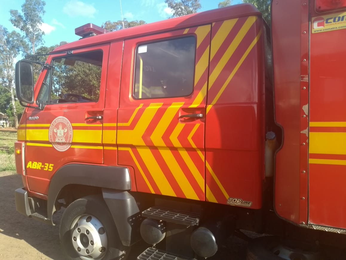 A equipe do 5º Grupamento do Corpo de Bombeiros esteve no local e por volta das 7h, o incêndio já estava combatido. Foto: Arquivo/Rádio Caçula
