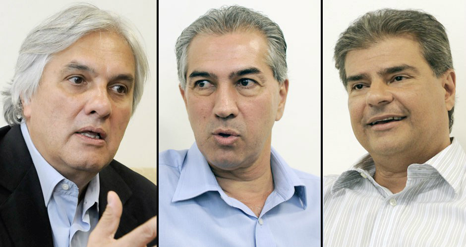 Ibope aponta Delcídio com 42% das intenções de voto, seguido por Reinaldo com 23% e Trad com 16% (Foto: Alcides Neto / Diário Digital)