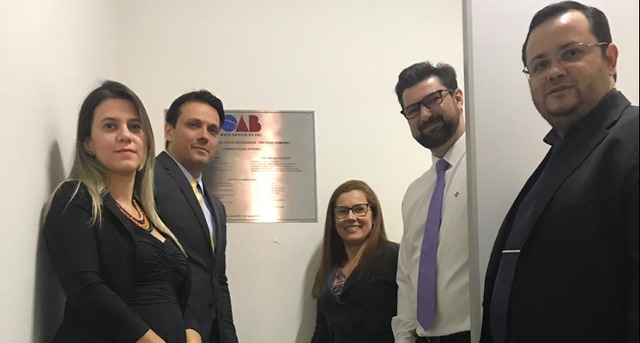 Estiveram presentes : o presidente da OAB Dr. Gustavo Gottardi, o vice-presidente da OAB Três Lagoas Dr. Tiago Vinicius Rufino Martinho, o Secretário Geral da OAB Três Lagoas Dr. Rodrigo Andrade Sirahata e a Tesoureira da OAB d e Três Lagoas Dra Vanessa Pereira Ranucci Ferreira, também a diretora do Presídio de Segurança Média de Três Lagoas Leonice Miranda Rocha Guarini. Foto: OAB TL.