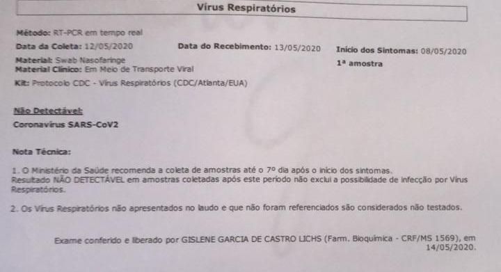 Idosa de 75 anos que faleceu na quarta-feira (13) não tinha Covid-19. Foto: Arquivo Pessoal