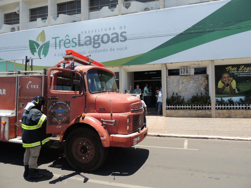 O Corpo de Bombeiros foi acionado.Foto: Rádio Caçula