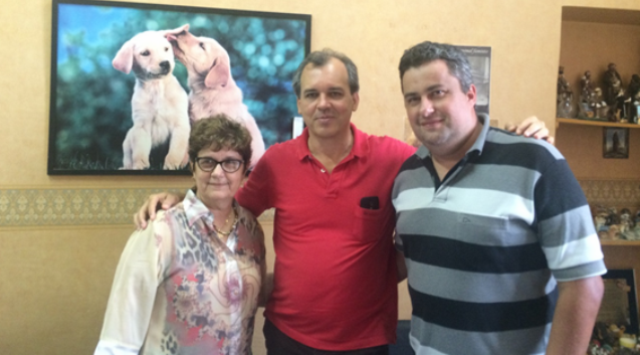Vereadora Laíde Graças, Beto Araújo e Gilson (Diretor do Departamento de Bem Estar Animal de São Carlos/SP)