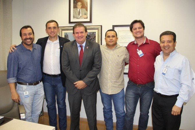 Junto com o deputado André Bittencourt, que é presidente da Câmara de Vereadores, Marcus Bazé, Luciano Dutra, sargento Adriano Rodrigues e Silverado.