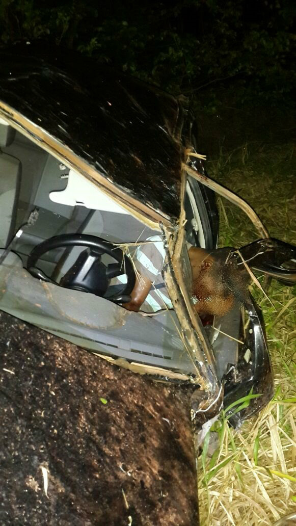 Homem morreu no local do acidente. Foto: Rádio Caçula