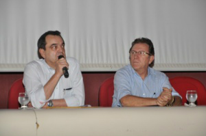Secretários estaduais deram detalhes do edital de licitação para escolher gestor do Aquário (Foto: Marcelo Calazans)