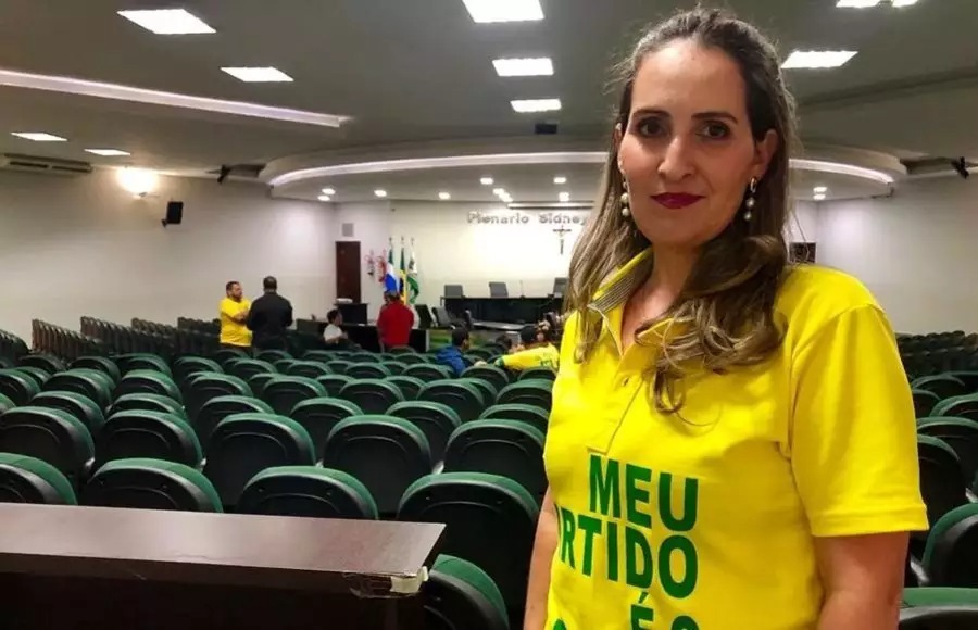 Fernanda, encontrada morta, já presidiu Diretório do PSL em Nova Andradina (Foto: Nova News)