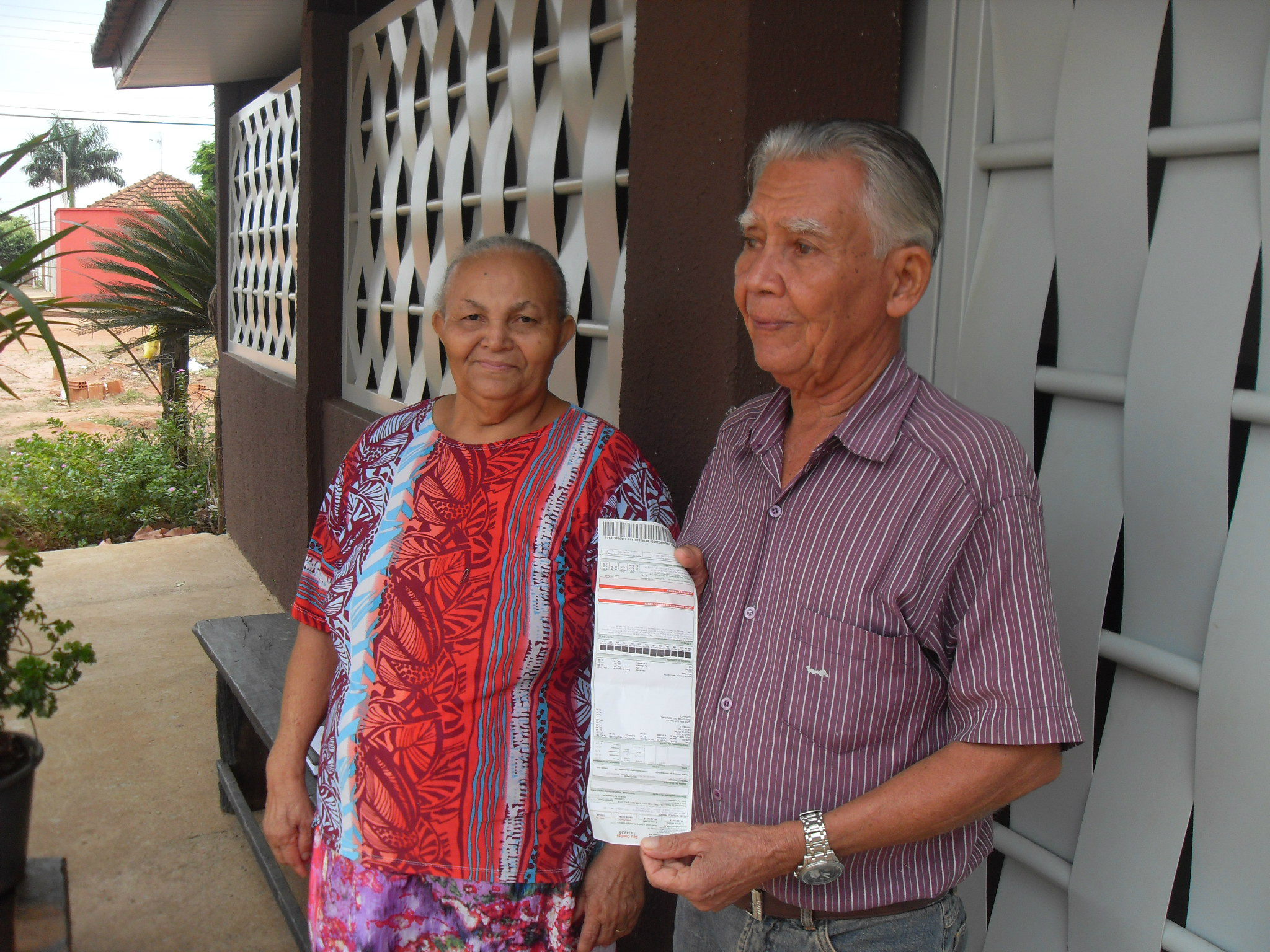 Casal de aposentados, Cícera e João Gonçalves Pereira.Foto:Rádio Caçula