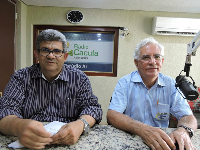  Presidente do Sindicato dos Trabalhadores em Comércio de Três Lagoas, Eurides Silveira de Freitas e  Presidente do Sindicato do Comércio Varejista (Sindivarejo), Sueide Silva Torres. Foto: Kozara