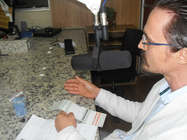 A Defensoria Pública Estadual representada pelo defensor público, Eduardo Cavicchiolli.Foto:Rádio Caçula