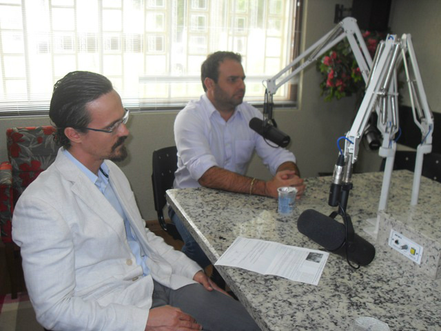 Defensores Públicos Eduardo Cavicchiolli Mondoni e Olavo Colli Júnior.Foto:Rádio Caçula