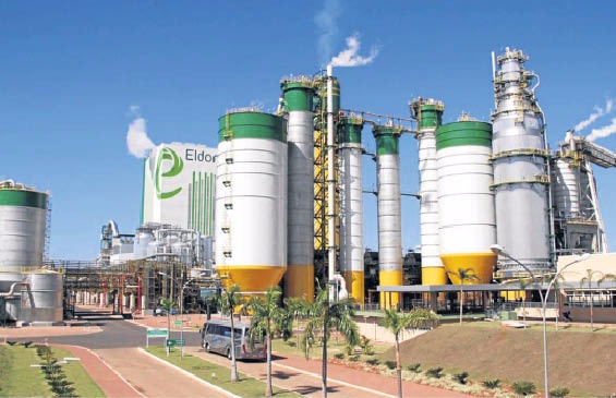 Fábrica Eldorado Celulose, que fica em Três Lagoas. (Foto: Correio do Estado).