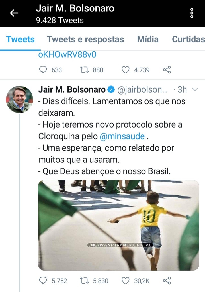 Ministério da Saúde libera Cloroquina para todos os pacientes da Covid-19. Foto: Rede Social