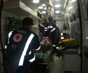 Homem foi encaminhado em estado grave ao hospital 