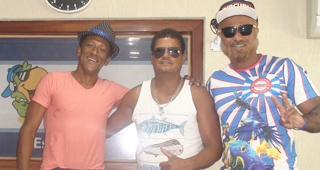 Esquerda para direita: Mateus Alves, Curió e Nego Breno.