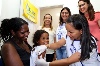 “DIA D” – Imunização neste sábado (23) contra Influenza A em Três Lagoas. Foto: Ass. de Comunicação da Prefeitura de Três Lagoas