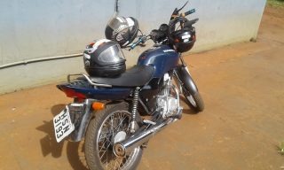 Moto usada na execução do PM foi apreendida. Foto: Divulgação