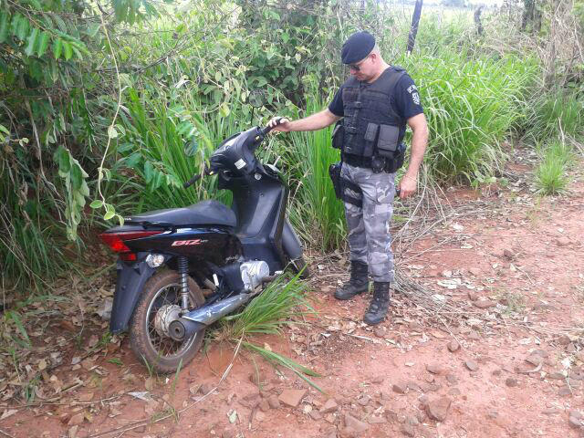 Moto foi recuperada pela Rotai.Foto: Rádio Caçula