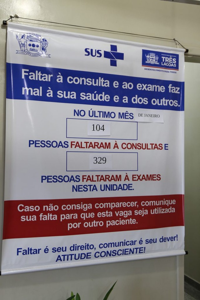 Ausência às consultas e exames prejudica pacientes que aguardam na fila de espera