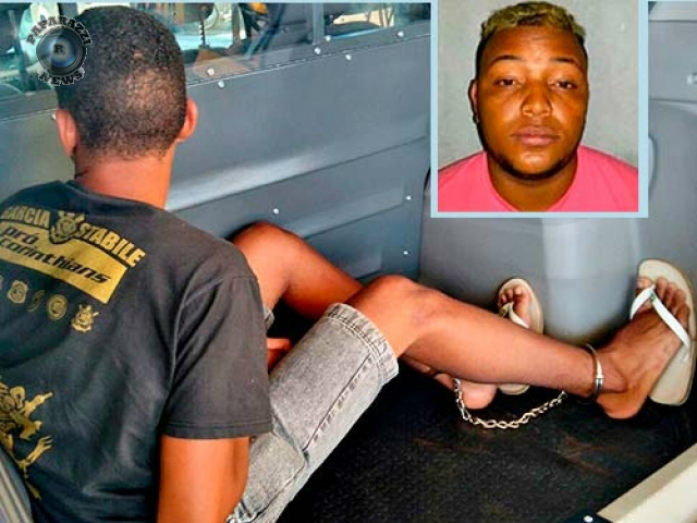 O acusado foi preso no Jardim Primavera em Três Lagoas. Foto: Paparazzi News