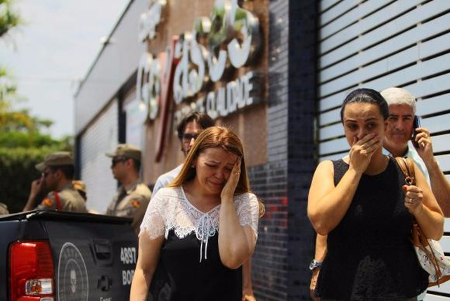 Ataque a tiros deixou dois mortos e quatro feridos em escola em (GoiâniaEFE/Marcello Dantas/Cortesia Jornal O Popular)