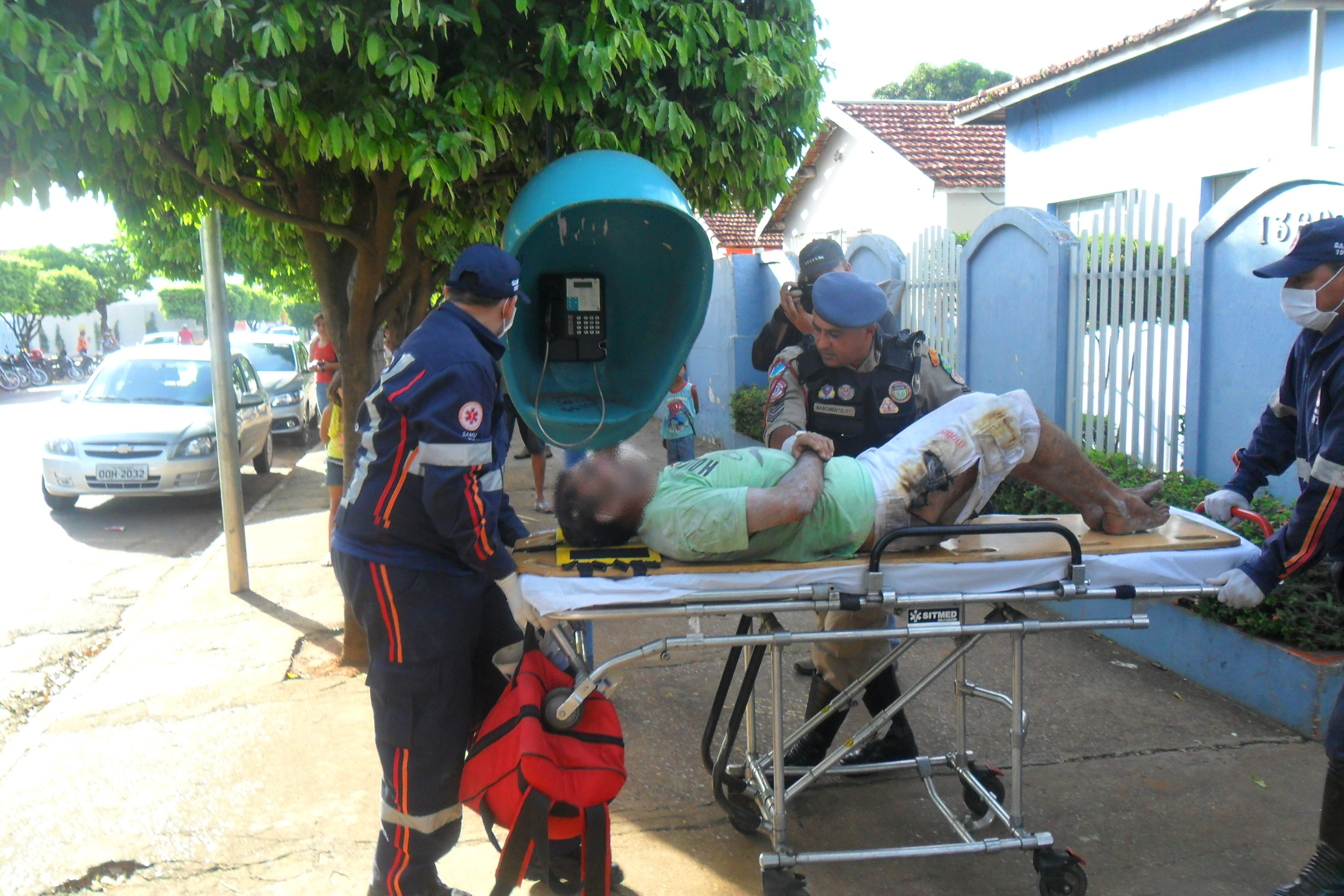 Homem tentou se matar neste domingo a tarde em Três Lagoas. Foto: Rádio Caçula
