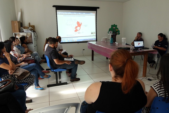  Profissionais da Rede Primária de Saúde assistiram à web conferência sobre sarampo - Fotos: Assessoria de Imprensa
