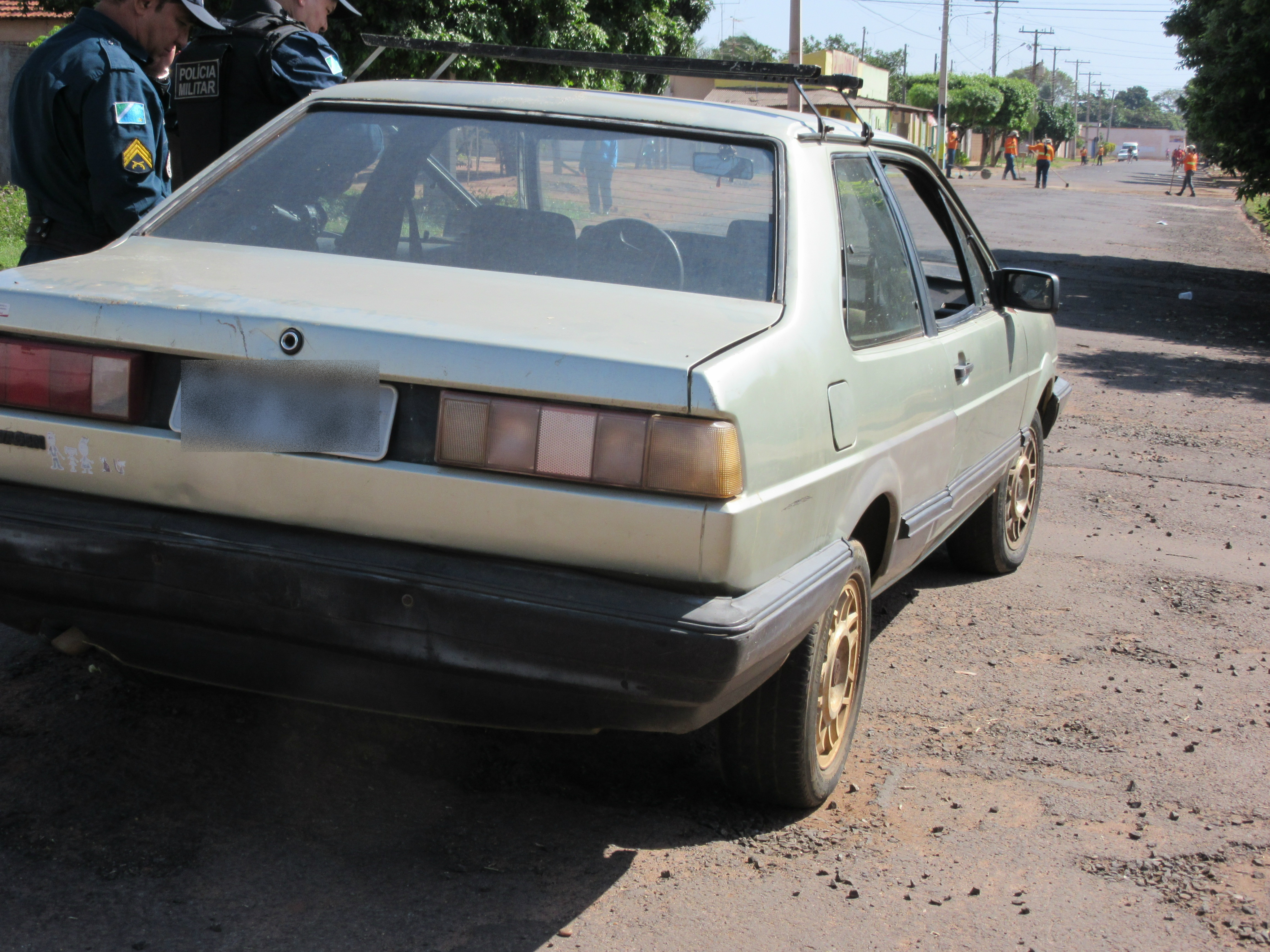 Carro foi recuperado em menos de 12 horas depois de ter sido furtado. Foto: Rádio Caçula