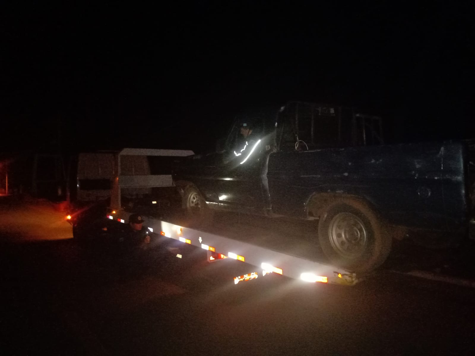 Camionete colide com moto e foge sem prestar socorro em Três Lagoas. Foto: Polícia Militar